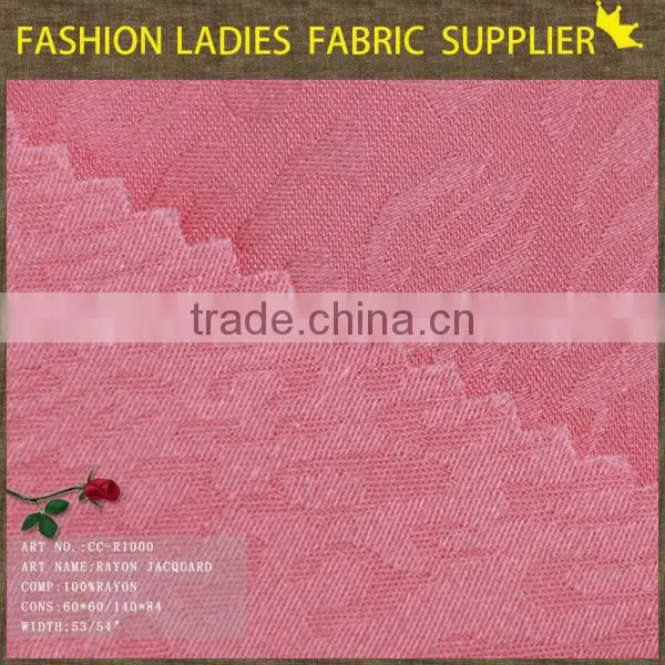 fashionable 100 pure rayon challie dobby fabric for suit and pants solid rayon fabric silk jacquard fabric