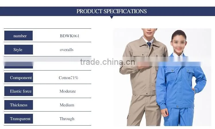 OEM Work Uniform Industrial Safety Workwear Clothes