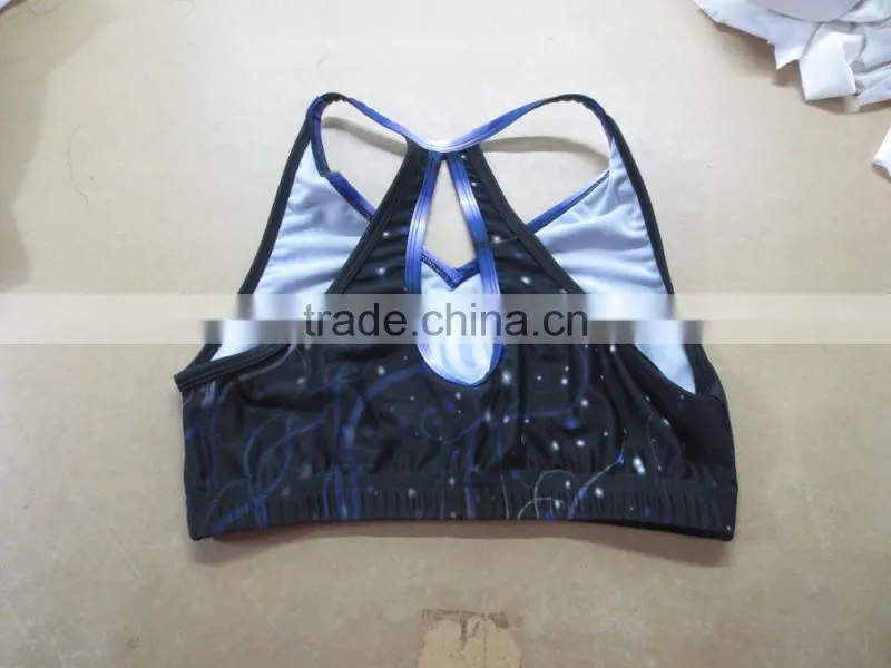 Cool Professional Hot Cheerleading Uniforms, Custom Cheerleading Vests/Sports Bras