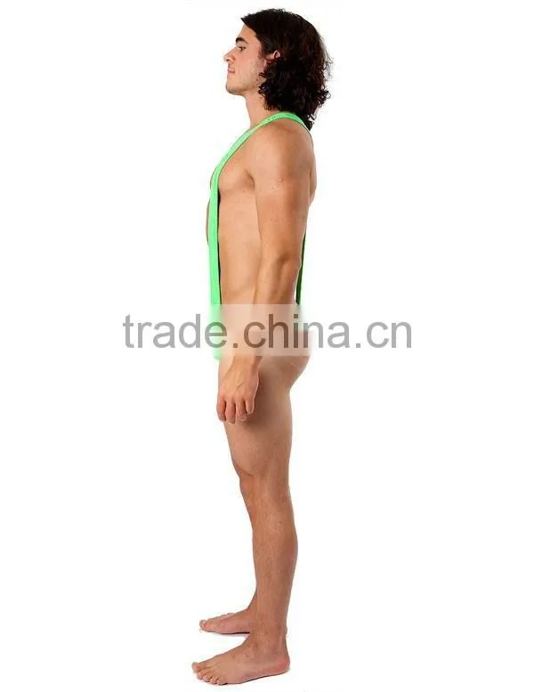 Borat Mankini Thong Swimsuit (Luminous Green)