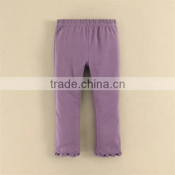 2015 baby wear baby girls colored cotton pants