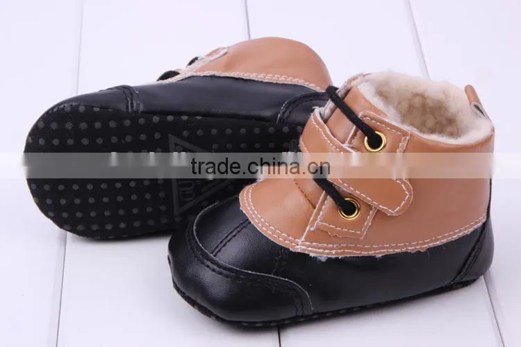 2014 wholesae Baby toddler shoes baby winter boots infant boys leather boots