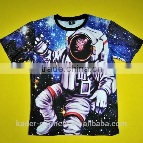 Dye sublimation tee, all lover printing tee shirt