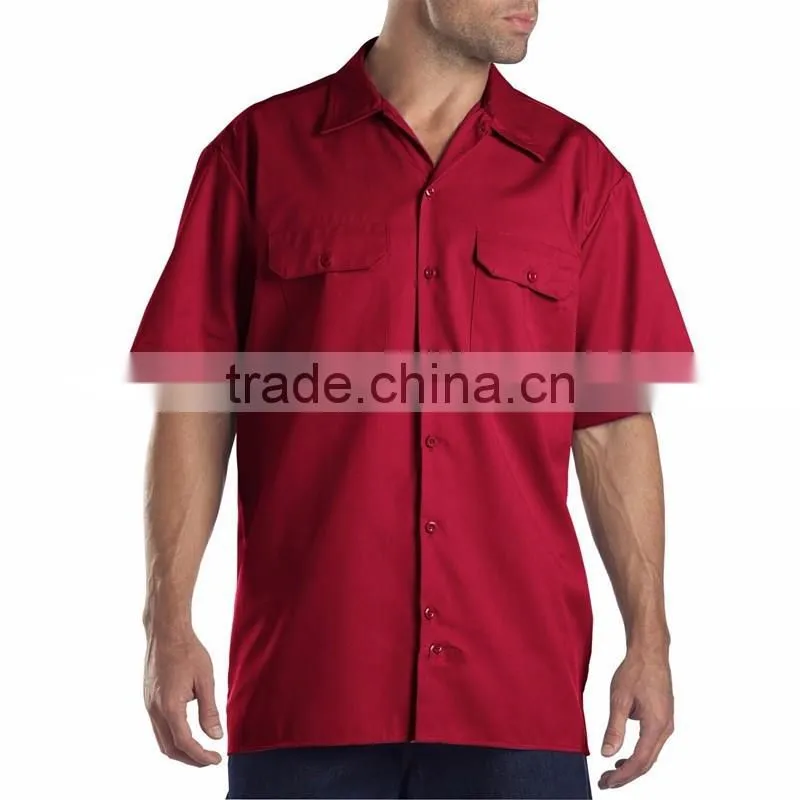 Wholesale Cheapest Summer Work Uniforms Short Sleeve Shirts and Short Pants Workwear