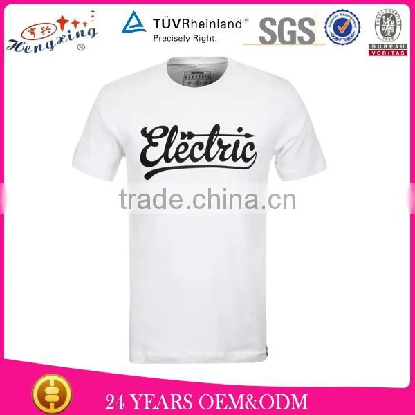 Custom print t-shirt with leather sleeves wholesale custom all over print t-shirt custom t-shirt printing