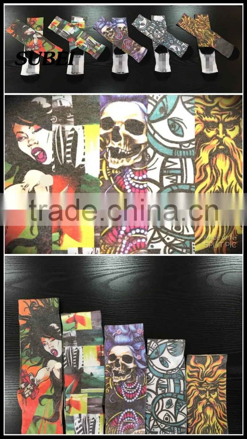 Wholesale Custom Sublimated New Skill 360 Digtal Print Elite Sport Basketball Socks For Men