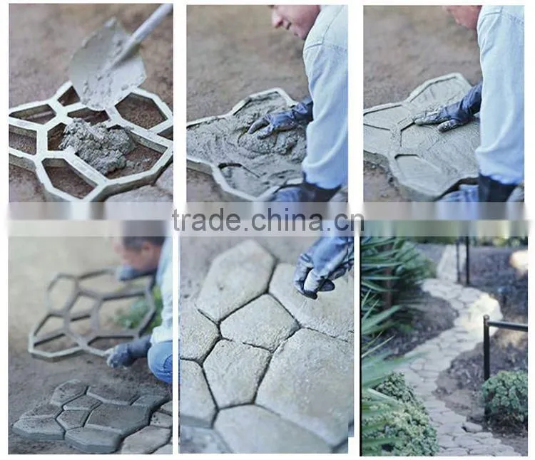2016 Hot Sale Stamping Pavement Mould / DIY Garden Tools-paver mold for garden path / Patio walkway mould /
