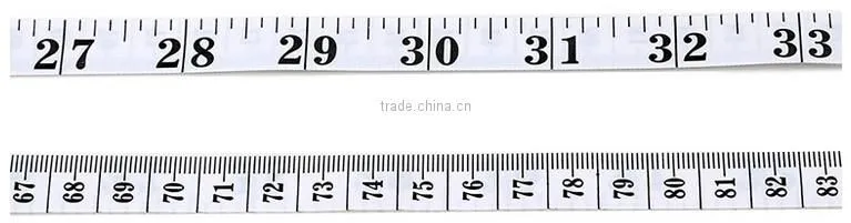 Environmental multifunctional plastic PVC plastic white customized fitness measuring tape for promotion