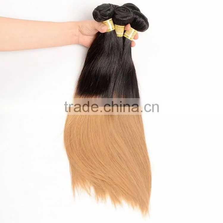 Hot Selling 1B 27 Ombre Color Hair,Darling Hair Weaving,Cheap Peruvian Hair Bundles