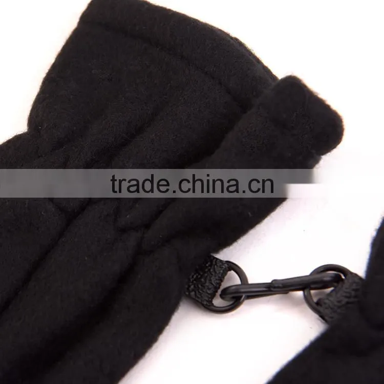 promotion polar fleece cheap scraf hat gloves sets package with polyester taffeta bag