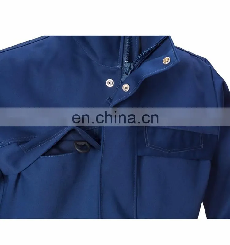 Hot sale poly cotton gray color work mens jacket for industrial