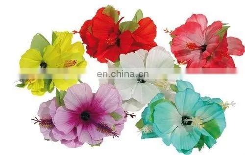 HAWAIIAN MULTI COLOURED FLOWER LEI NECKLACE GARLAND