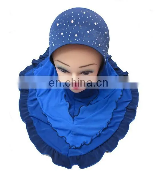 Hijabs Islamic Scarf Shemagh Fashion Scarf In Blue