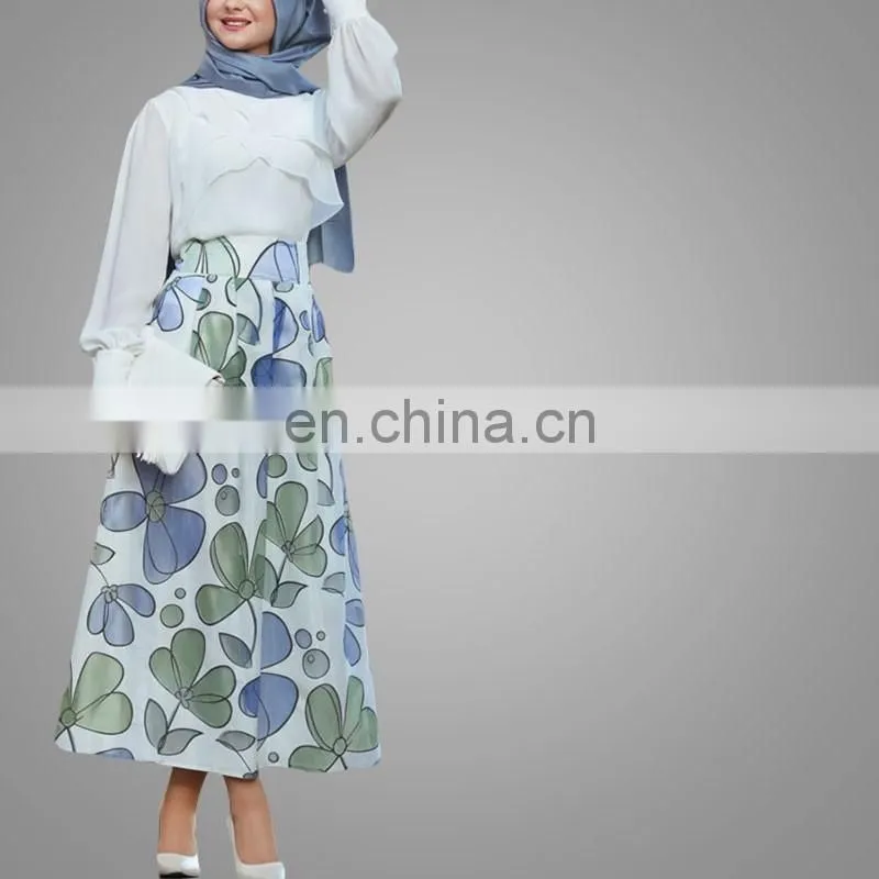 New Arrival Summer Latest Long Skirt Stylish High Waisted Printed Skirt For Women Plus Size Causal Long Maxi Skirt