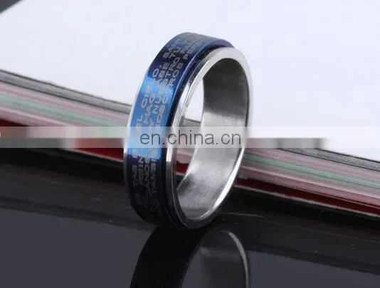 HOT Unisex Titanium Stainless Steel Bible Lord's Prayer Cross Band Ring