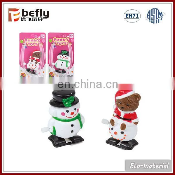Novelty toy plastic wind-up chick in capsule