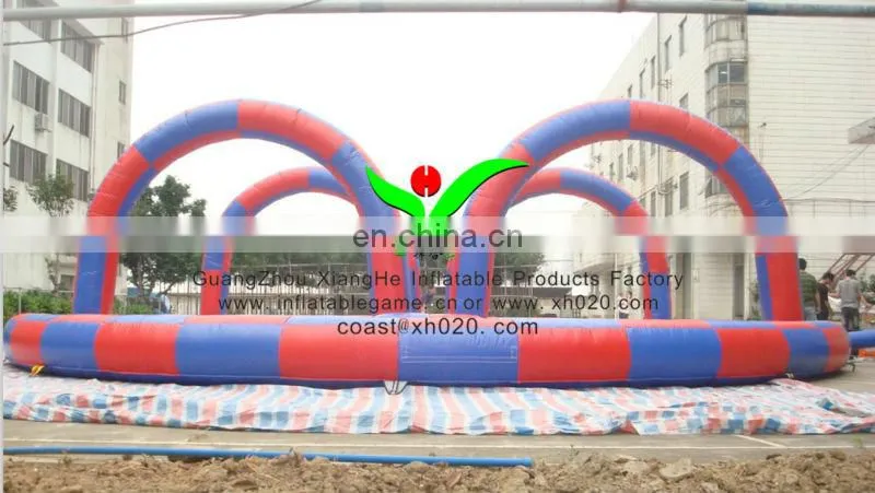 2013 Hot sale commercial grade PVC Tarpaulin ceative OB045 inflatable race track for zorb ball