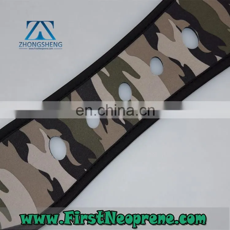 Camouflage Fabric 5mm Thickness Neoprene Camera Strap Lanyard