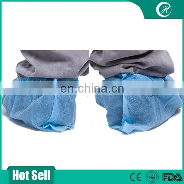 handmade PP nonwoven shoe cover with double elastics