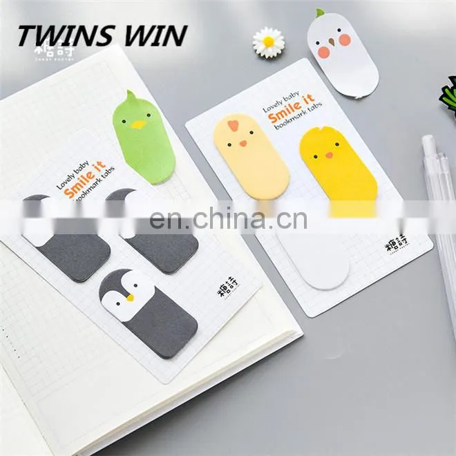 Logo printed custom different size and animal shape colorful sticky note pad Eco friendly Writing paper book