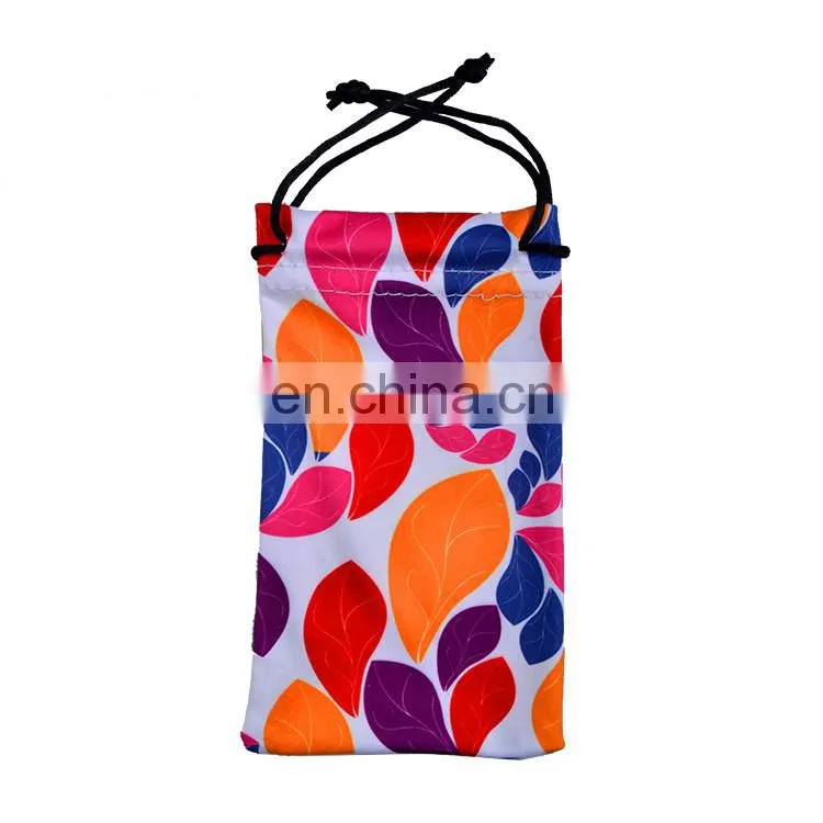 nice lady printing colorful microfiber cosmetic pouch bag