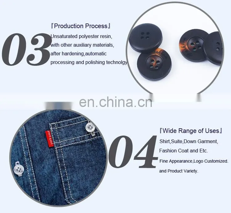 Newest Novelty 4 Holes Ovrecoat Craft Handmade Button BP40547