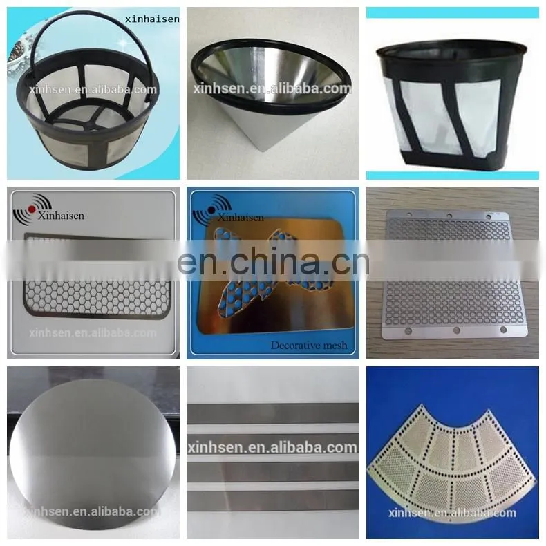 Acid etched metal filter mesh smoke detector brands case
