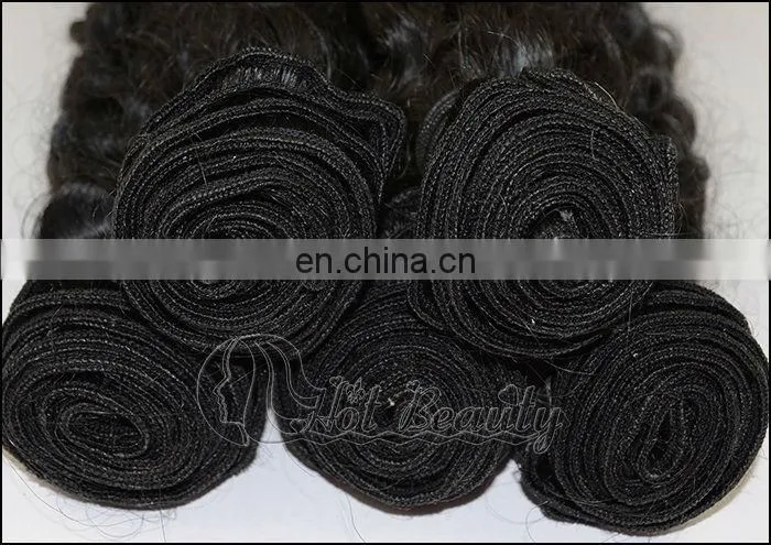 Malaysian natural wave human hair ponytail extension