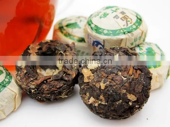 Pu 'er TuoCha, mini puer tuocha, Fermented puer tea per bag, mixed puer tea