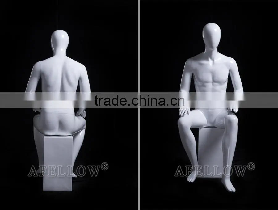 sitting male abstract mannequin