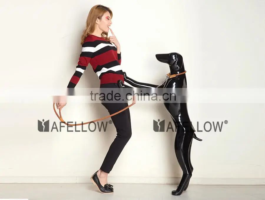 white Fiberglass abstract Dog mannequin for sale