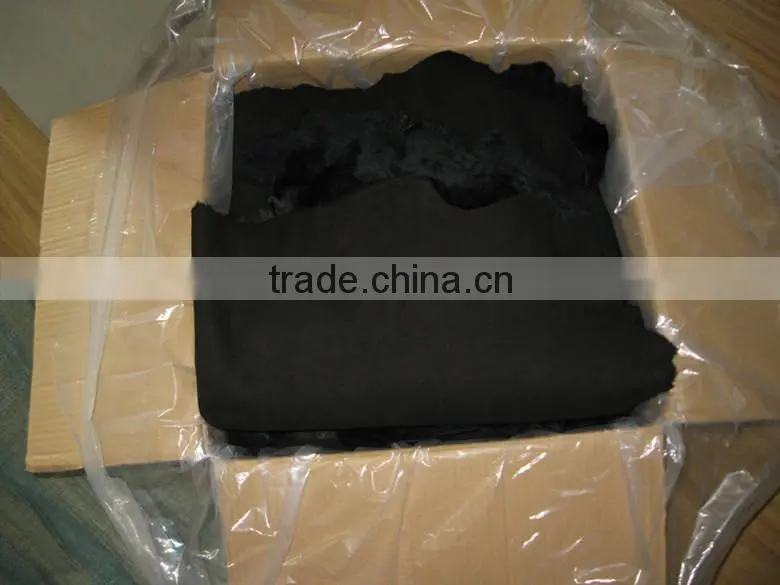 2015 hot sale black sheepskin double face lining