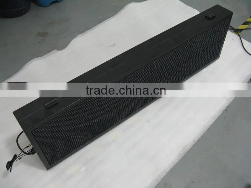 p10 white 128x32dots led message display outdoor from liyi