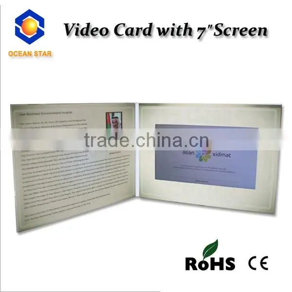 Most popular video postcard handmade video brochure card