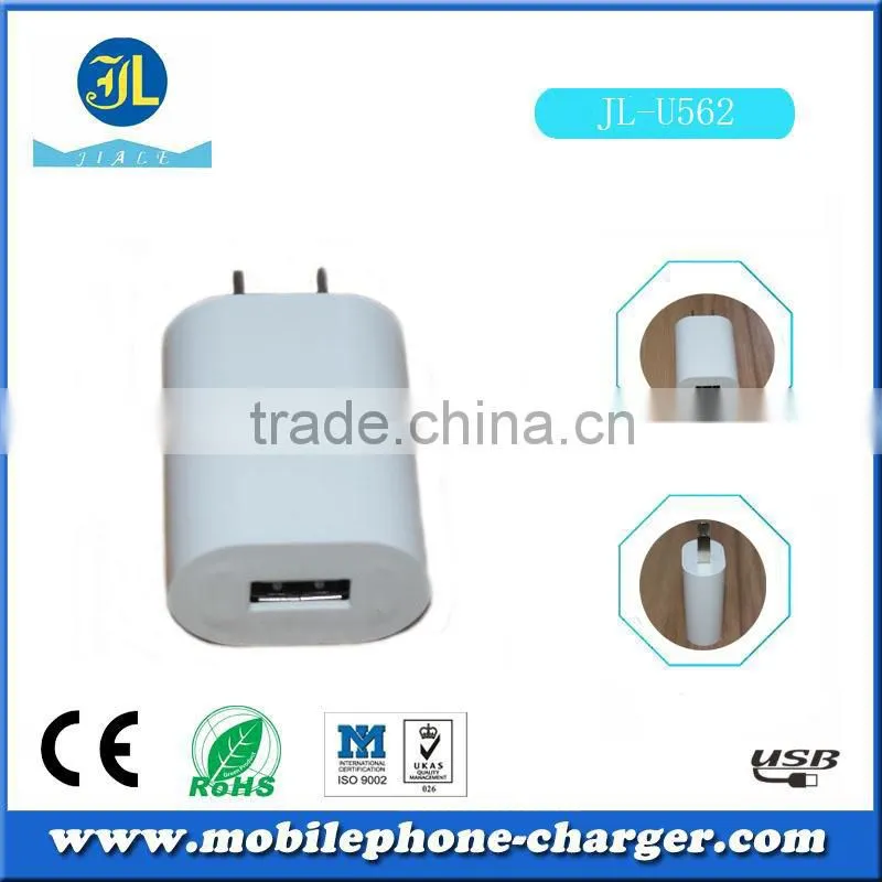 Mini mobile phone charger white usb travel charger used mobile phone made in China
