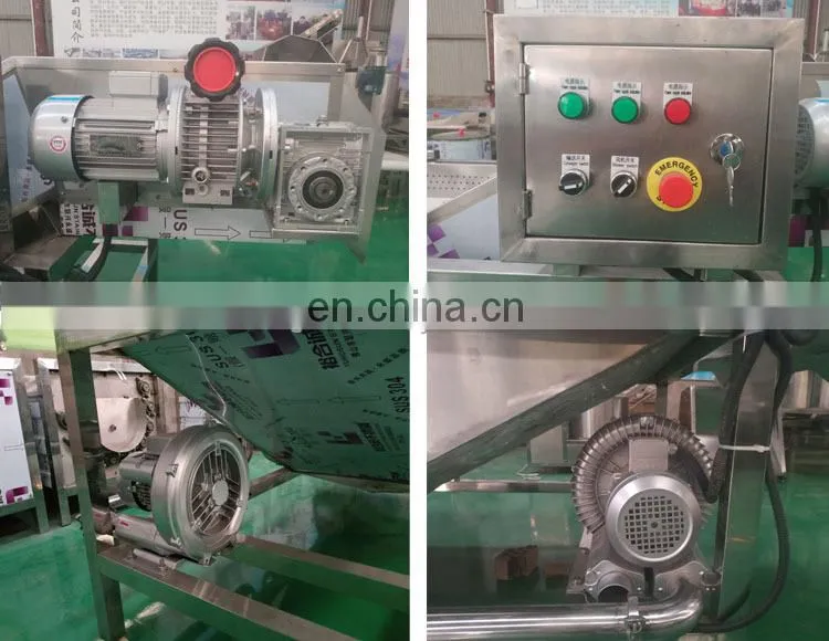 Water Bubble Type Vegetable And Fruit Cleaning Machine Seafood Oyster Seaweed Washer Eggplant Shrimp Bubble Washing Machine