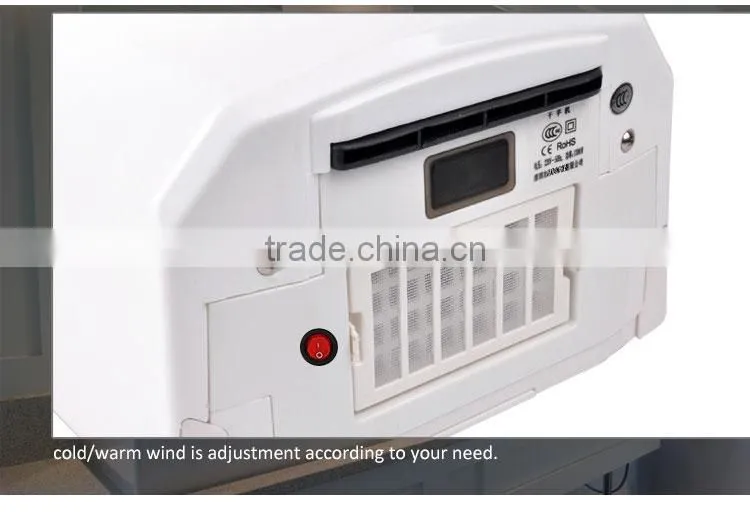 1200W hot sale warm/cold air High speed automatic hand dryer bathroom use CE/ROHS high quality YK6902