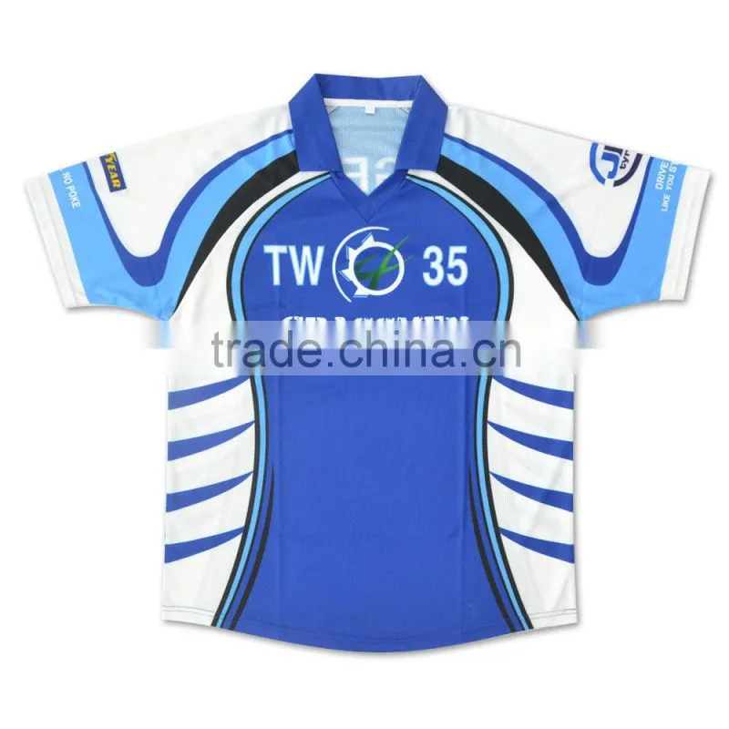 New pattern rugby jersey sublimated team rugby wear