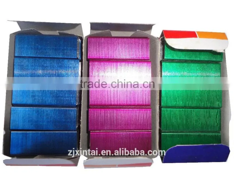 Wholesale standard office staple pin with galvanized color