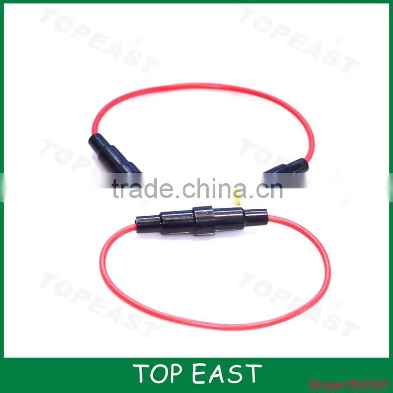 15A In-Line Mini Blade Type Fuse Holder lead wire