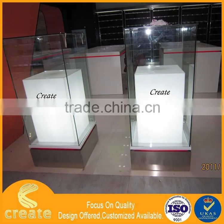 High quality 2013 cell phone retail display stands stand clear plexiglass acrylic cabinet display case