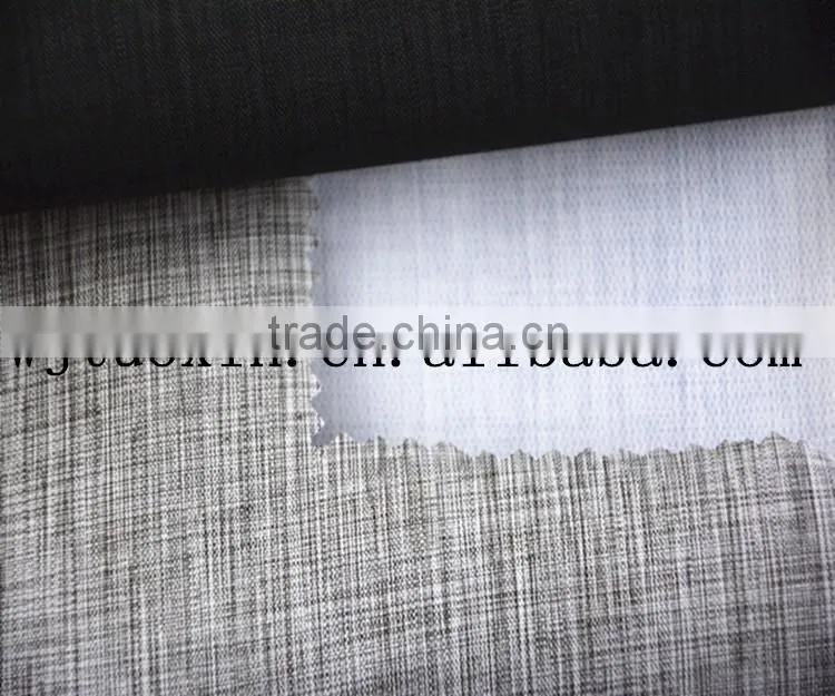two tone polyester fabric bonded with white TPU
