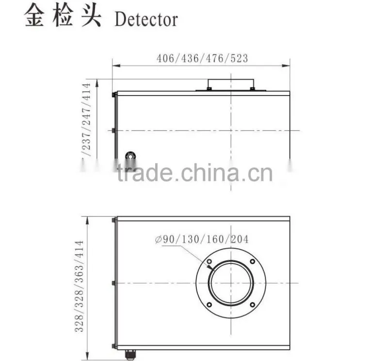 gravity metal detector for snack
