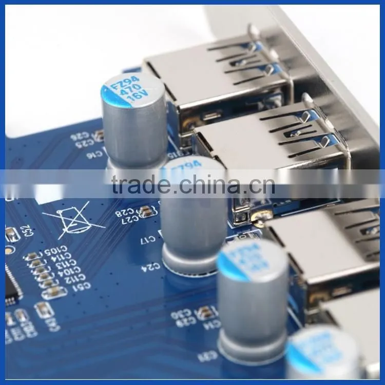 PCI-E Express Adapter 4 Port USB 3.0 HUB Expansion Card for Desktop Computer