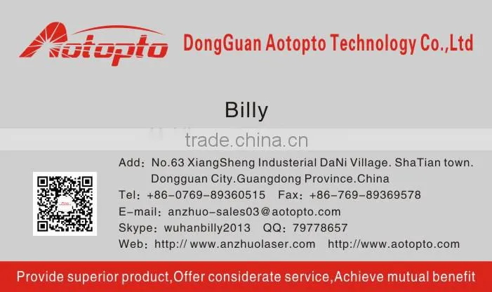 Stainless steel laser cutting machine with 1000 W