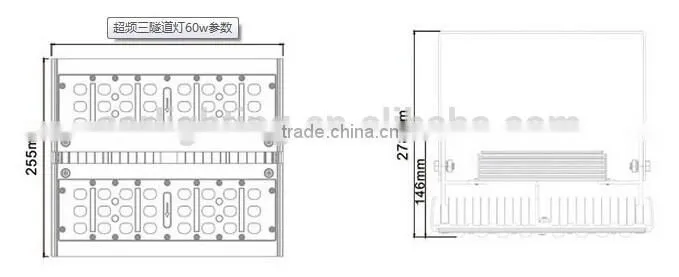 Led Tunnel Light 60W, Bridgelux LED Tunnel Light,IP67 LED Tunnel Light