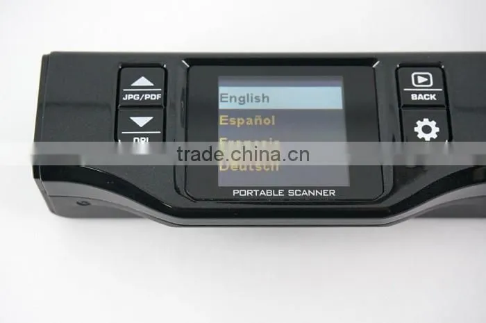 Portable mini scanner, A4,1050DIP,JPG/PDF,Build in lithium Battery ,Support Preview Screen