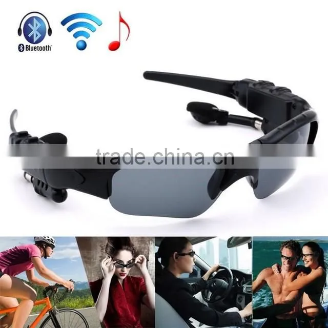 2016 New Wireless bluetooth polarized sunglasses Stereo Music Phone Call Headset for Music BT103