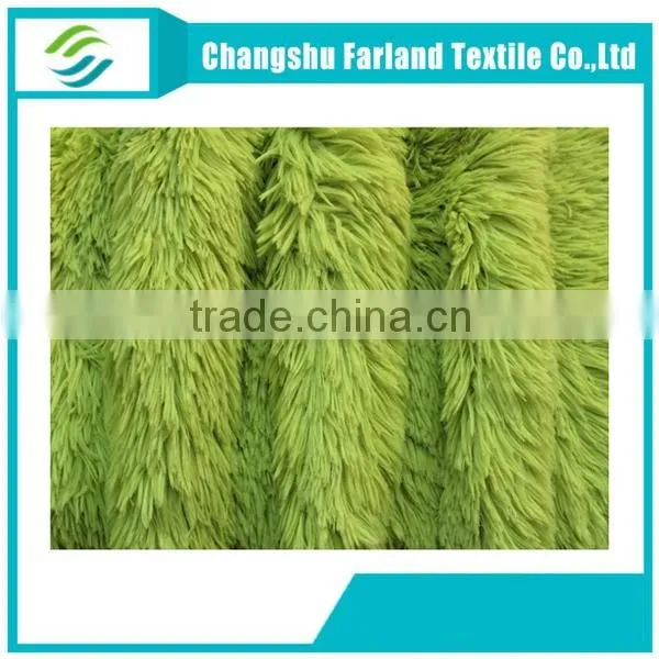 45 mm high pile faux plush fabric