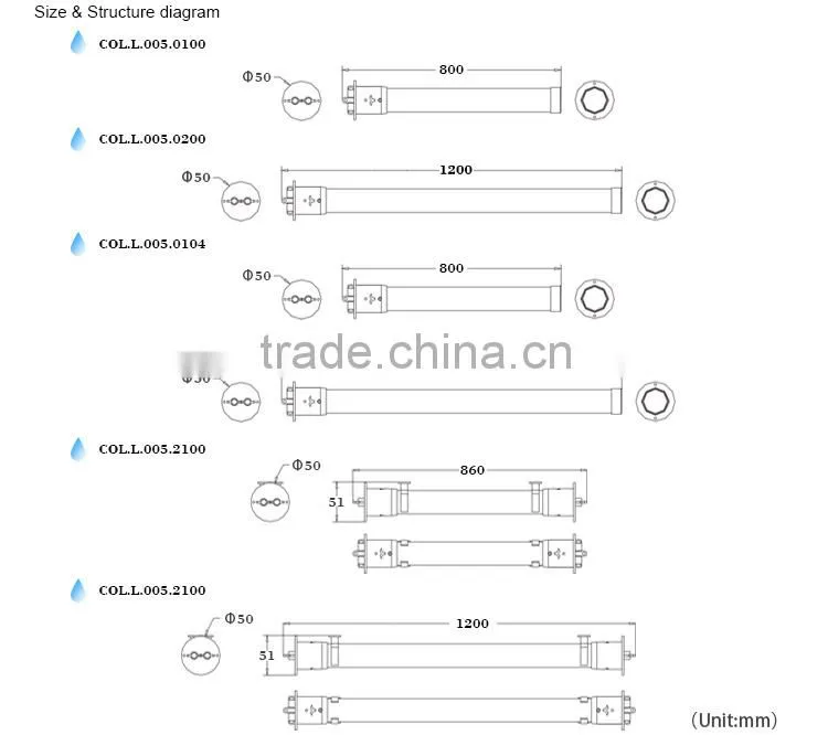 customized decorative lamp led tube lights